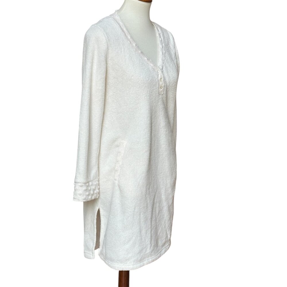 Fleece Night Gown Sleep Shirt Small